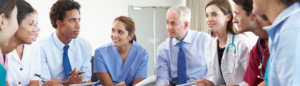 group of doctors in a meeting