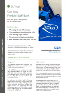 NHS Staff Bank Case Study