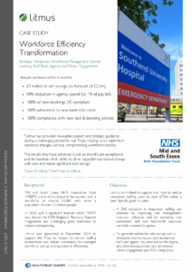 NHS Staff Bank Case Study