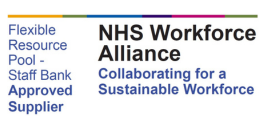 NHS Workforce Alliance Framework logo indicating Litmus Solutions status as a framework approved supplier of Flexible Resource Pool and Staff Bank solutions